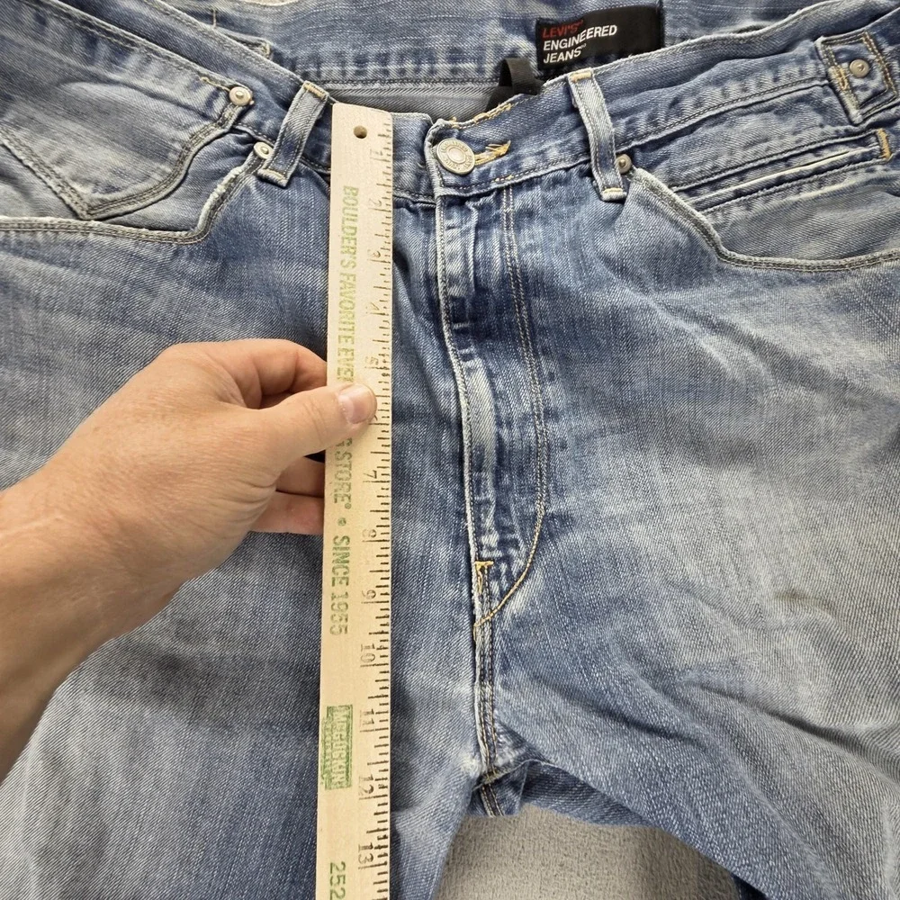 Vintage Levis Engineered Jeans‎ Mens Blue Buckle Back Twisted Fits 36x31